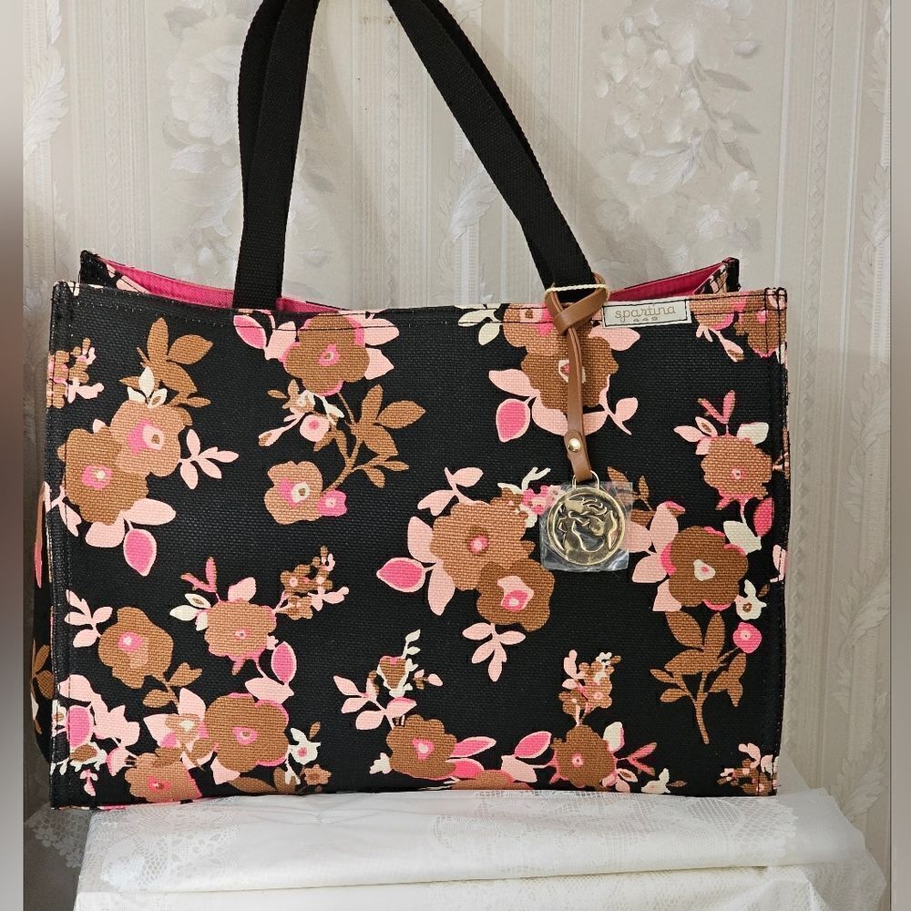 Spartina Floral Market Tote NWT